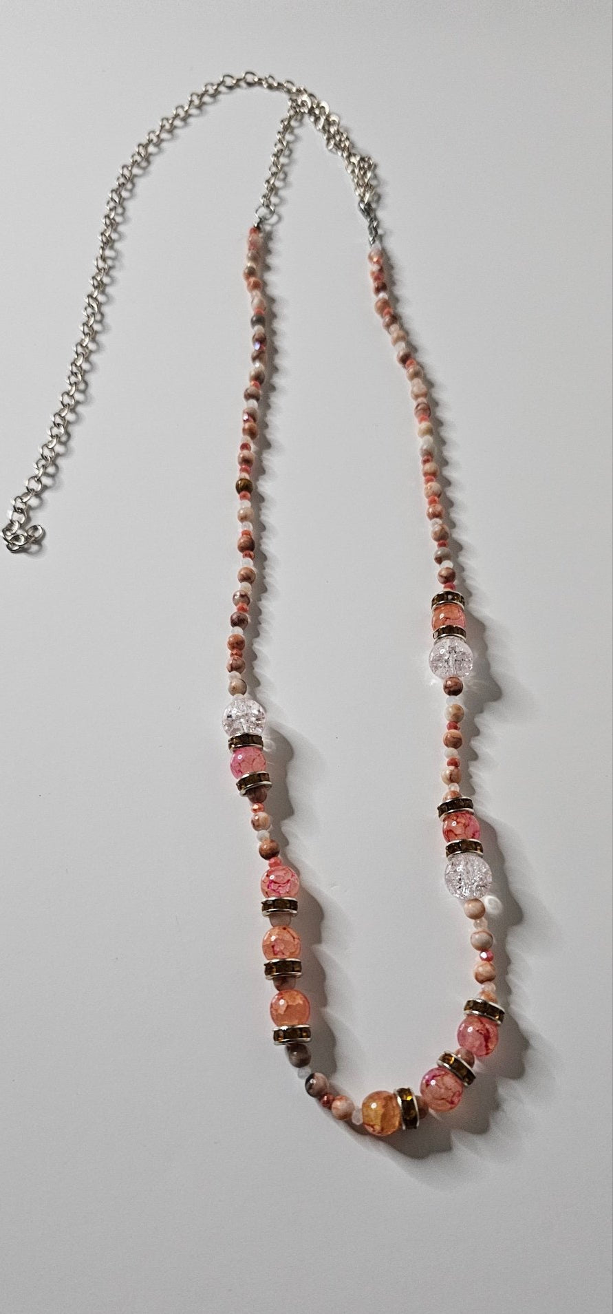 Orange Garnet Carnelian Waist Bead Mixed GemstoneWaist bead w/ clasp