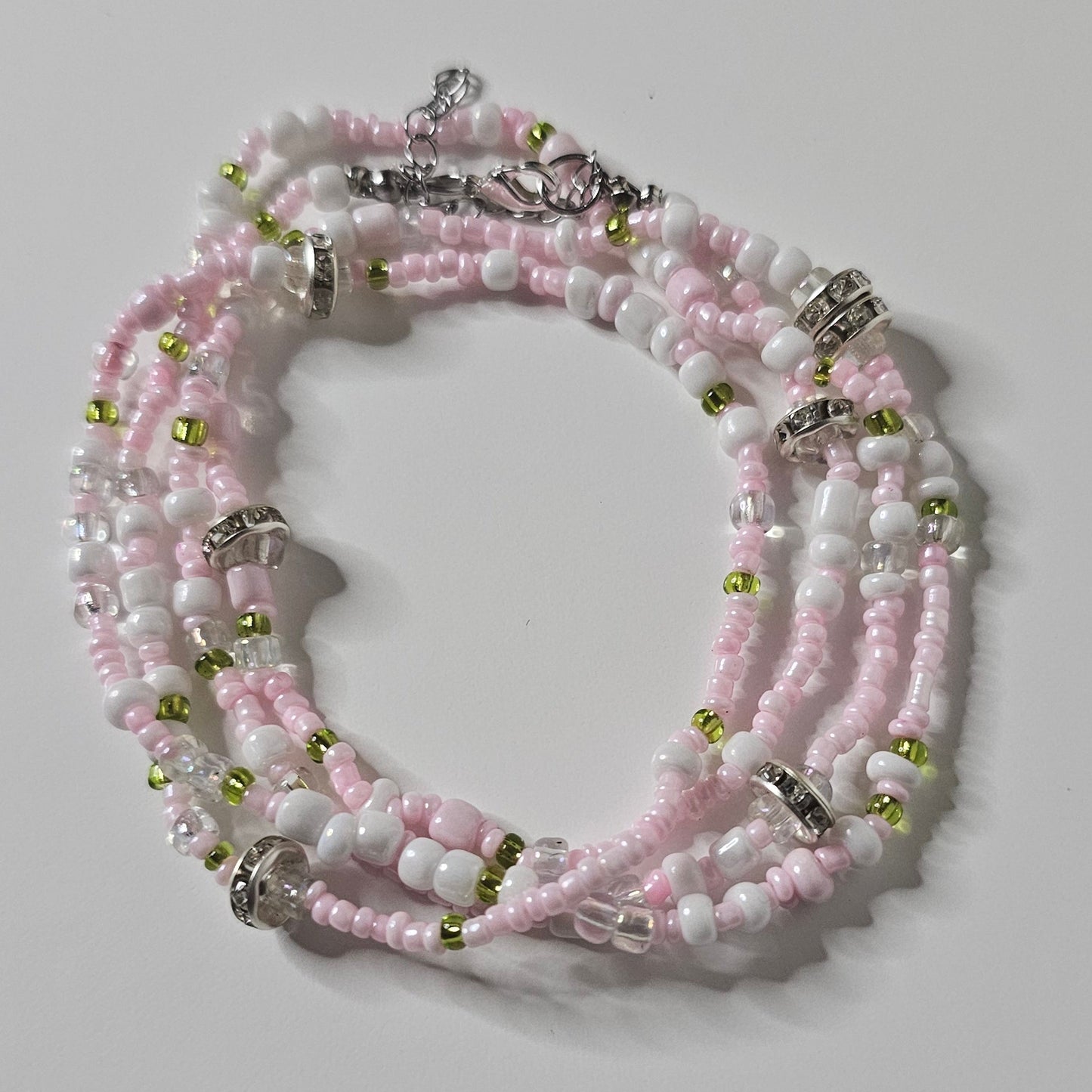 Pink Crystal Quartz Waist Chain - Stylish and Spiritual - Gemstone Waist Chains