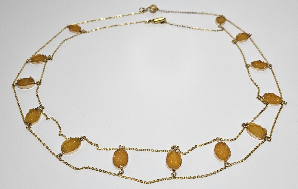 Spine Golden Citrine Body Chain