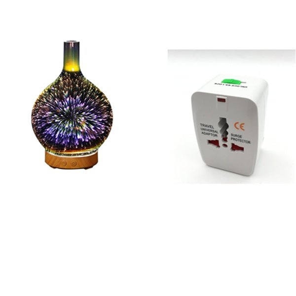 3D Glass Aroma Diffuser Colorful Lamp Humidifier Night LightWellness Product