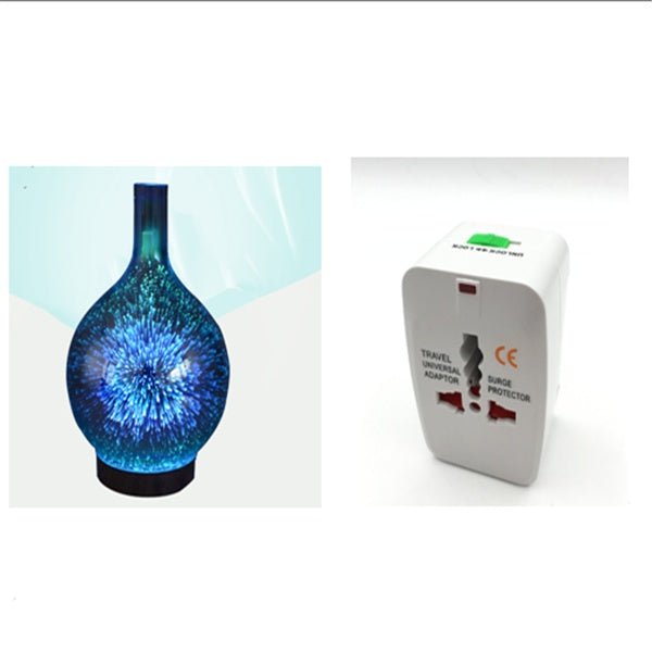 3D Glass Aroma Diffuser Colorful Lamp Humidifier Night LightWellness Product