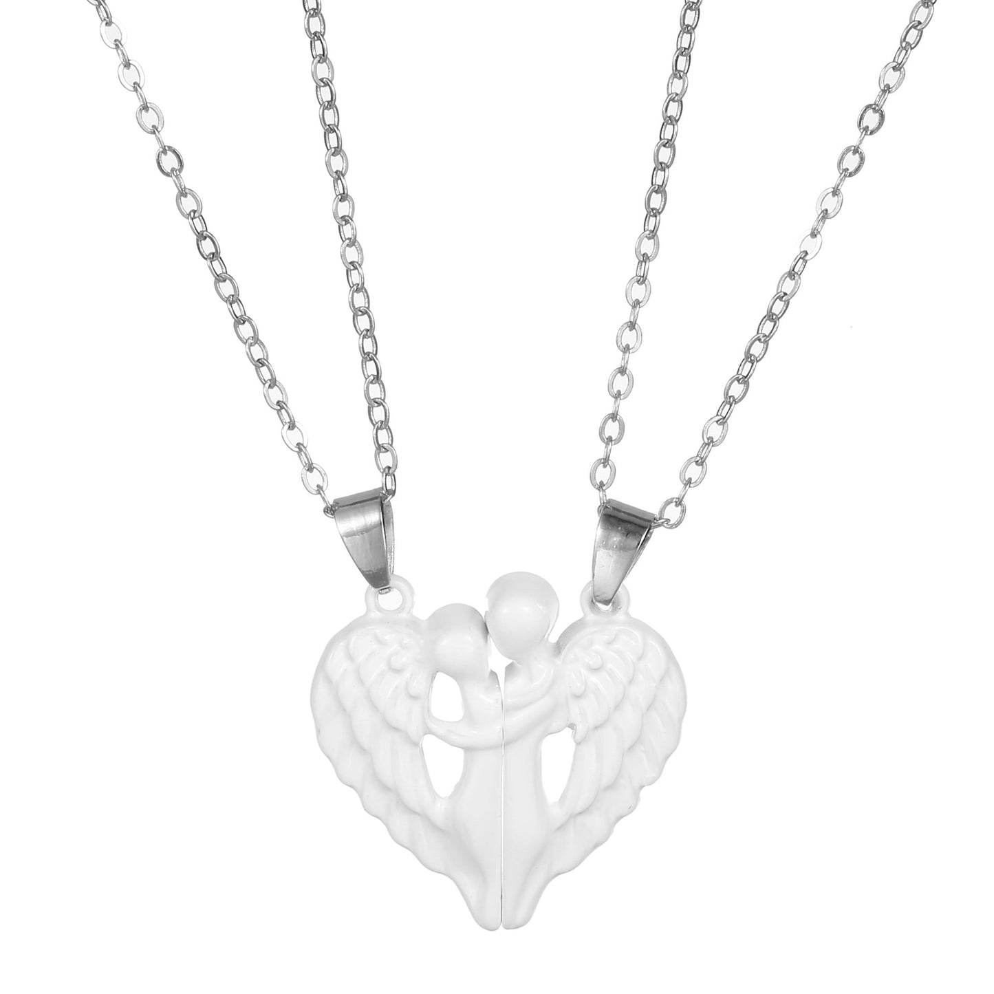 Angel Wings Hug Magnet Love NecklaceNecklace