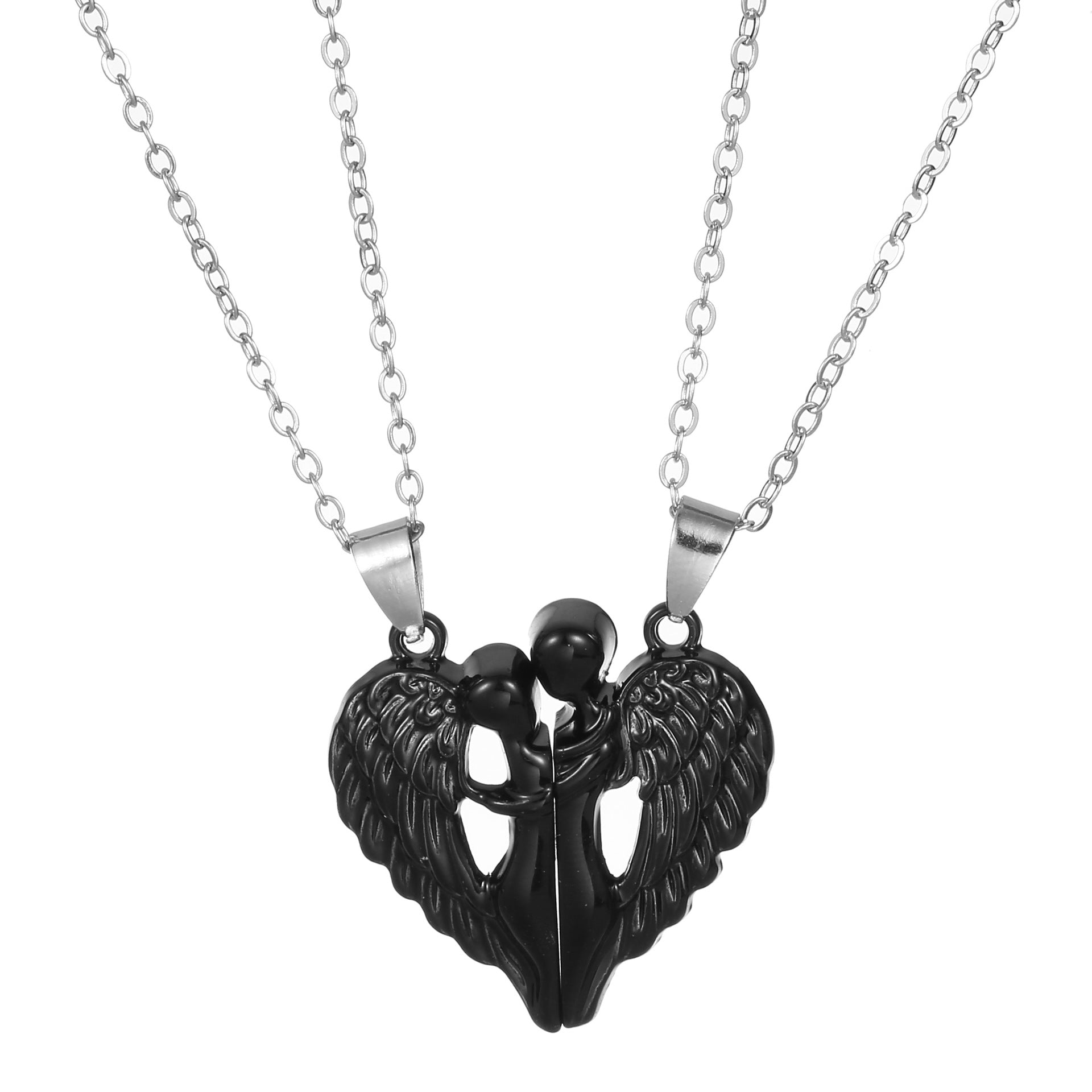 Angel Wings Hug Magnet Love NecklaceNecklace