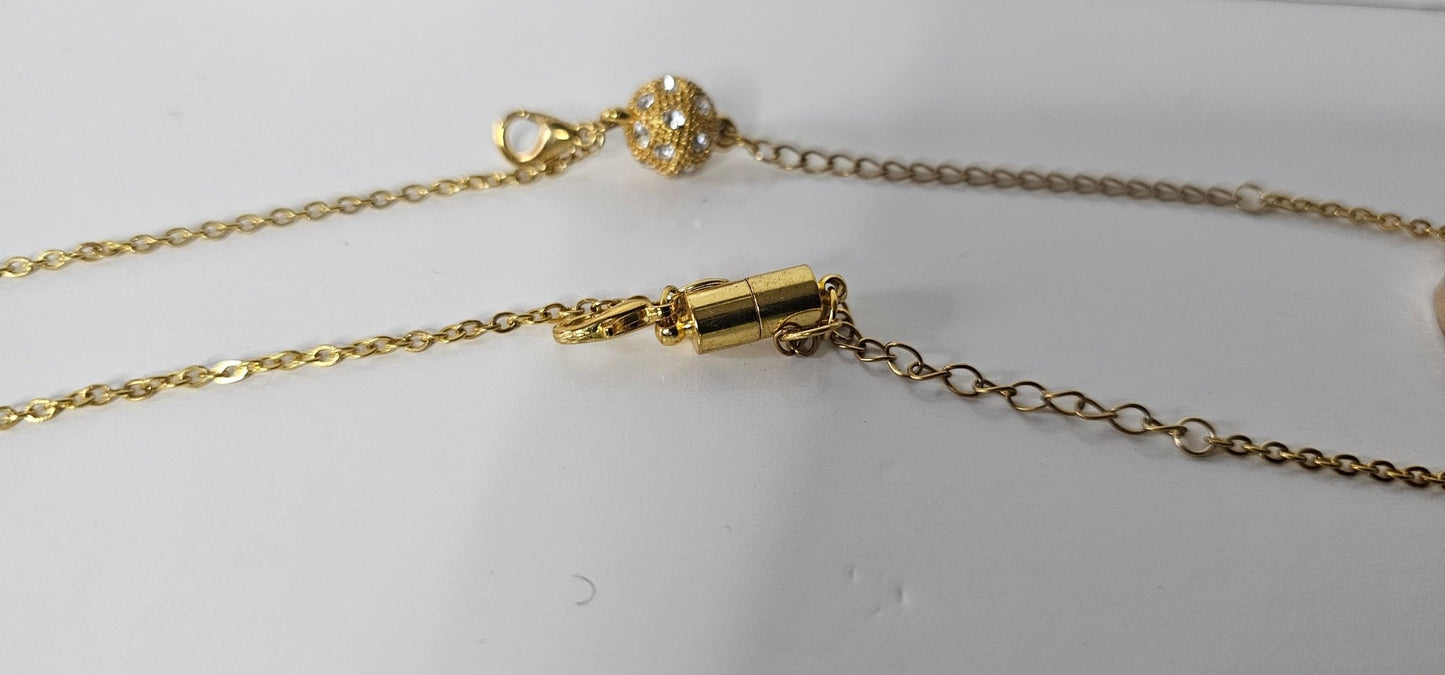 Citrine Gemstone Double Waist Chain