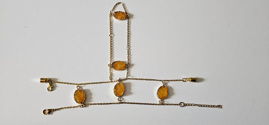 Citrine Hand Chainhand chain