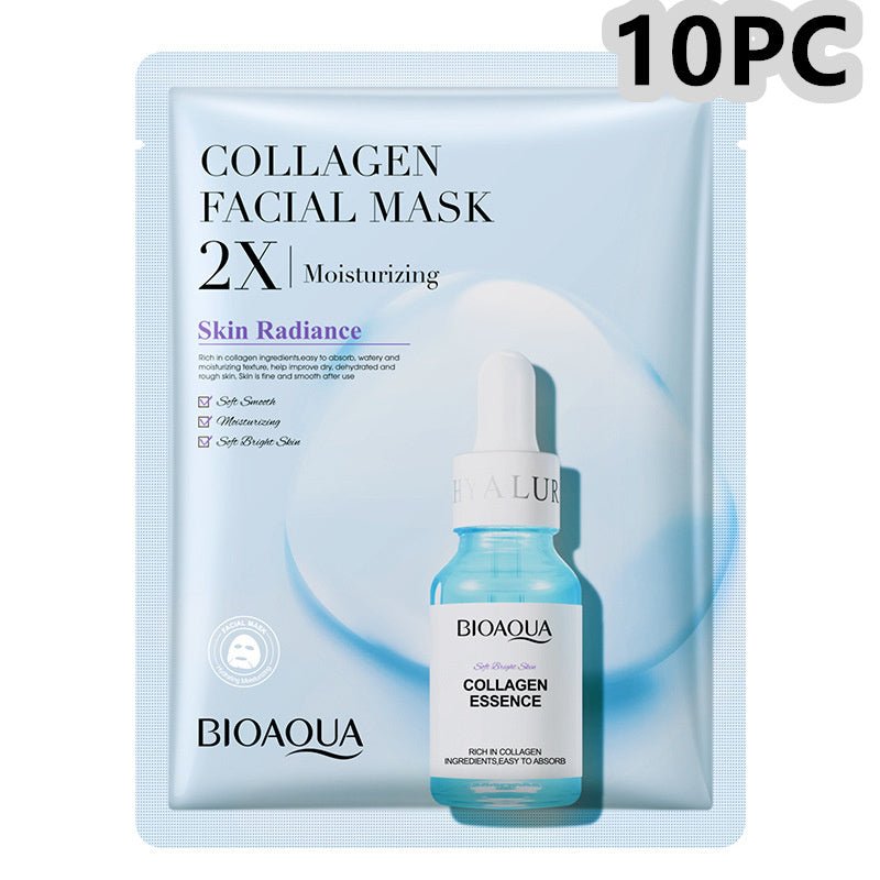 Collagen Face Mask Moisturizing Firming Face Sheet Mask Hyaluronic Acid Facial Masks Beauty Skin Care Gel Skin CareWellness Product