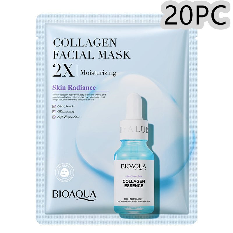 Collagen Face Mask Moisturizing Firming Face Sheet Mask Hyaluronic Acid Facial Masks Beauty Skin Care Gel Skin CareWellness Product