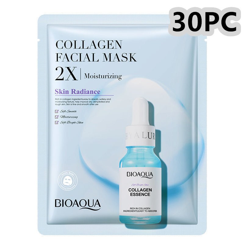 Collagen Face Mask Moisturizing Firming Face Sheet Mask Hyaluronic Acid Facial Masks Beauty Skin Care Gel Skin CareWellness Product