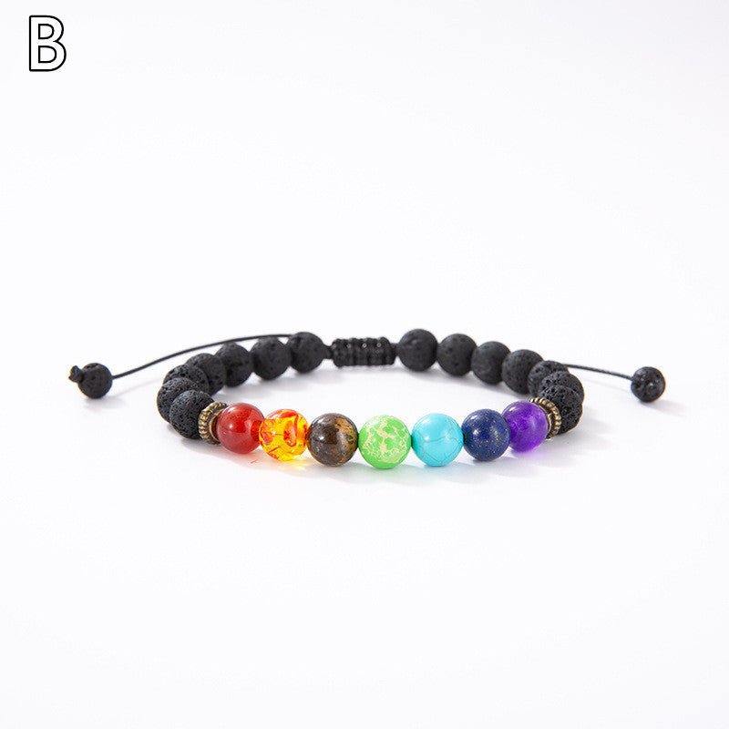 Colorful Volcanic Stone Beads BraceletBracelet