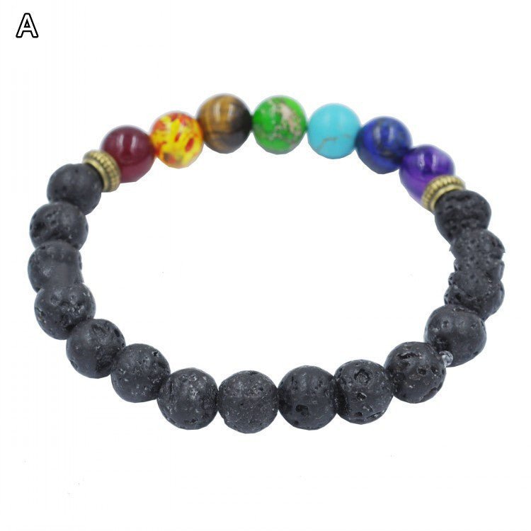 Colorful Volcanic Stone Beads BraceletBracelet