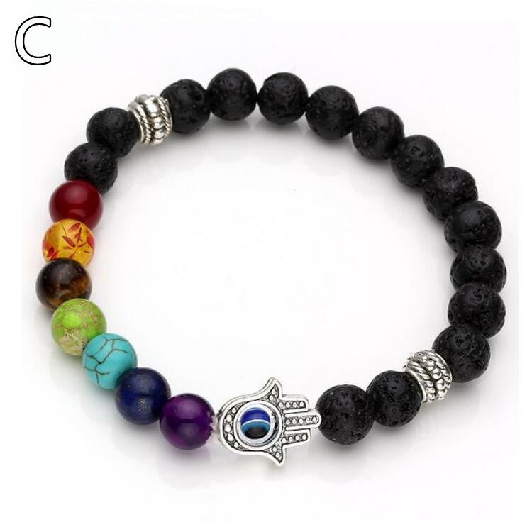 Colorful Volcanic Stone Beads BraceletBracelet