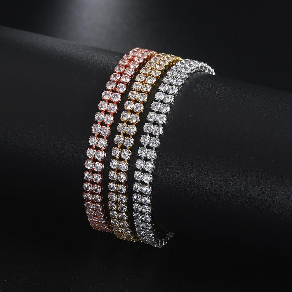 Fashion Double Row Zircon Bracelet For WomenBracelet