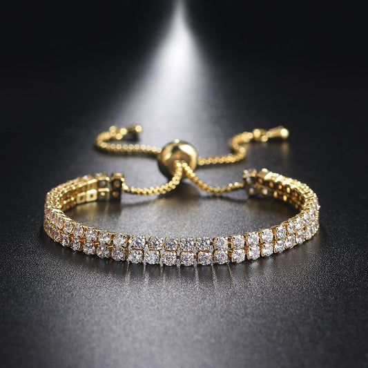 Fashion Double Row Zircon Bracelet For WomenBracelet