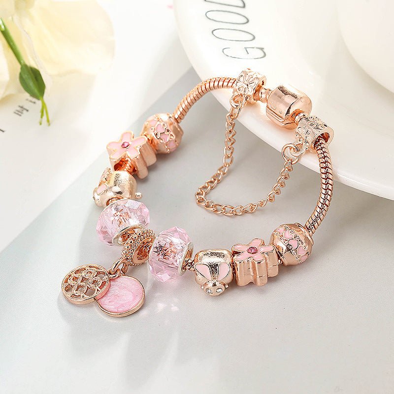 Fashion Love Geometric Rose Gold Bracelet Women's JewelryBracelet