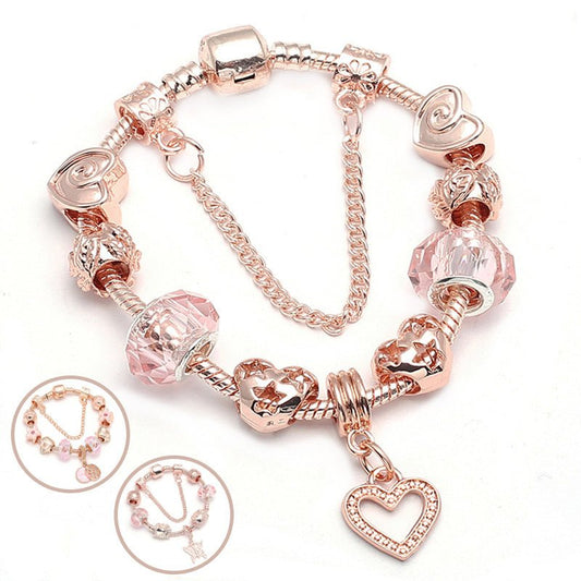 Fashion Love Geometric Rose Gold Bracelet Women's JewelryBracelet