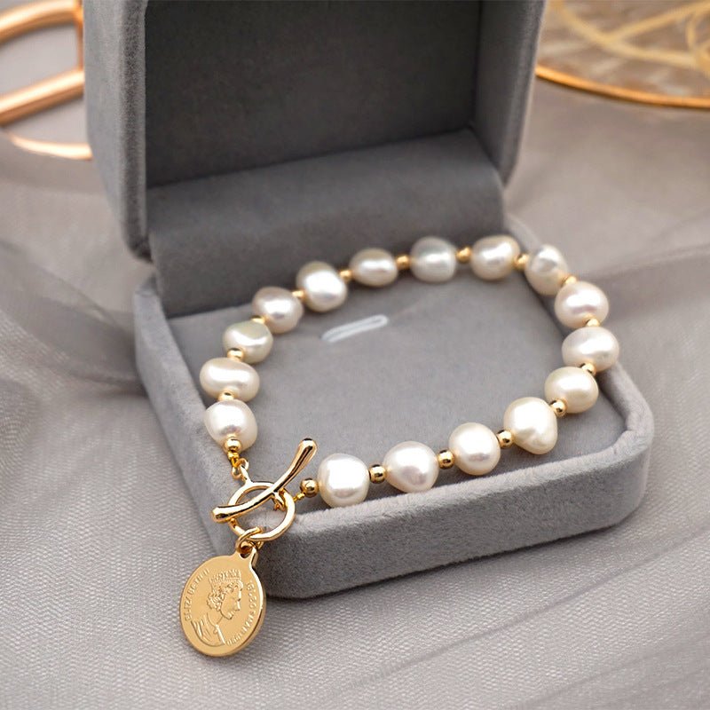 Freshwater Pearl Bracelet Female 14k Real GoldBracelet