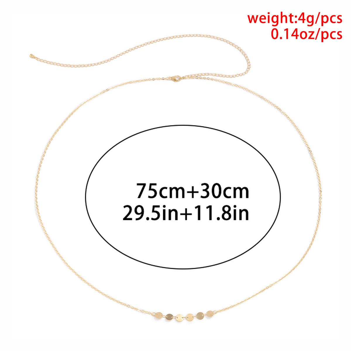 Geometric Trend Women's Metal Body Chainwaist chain