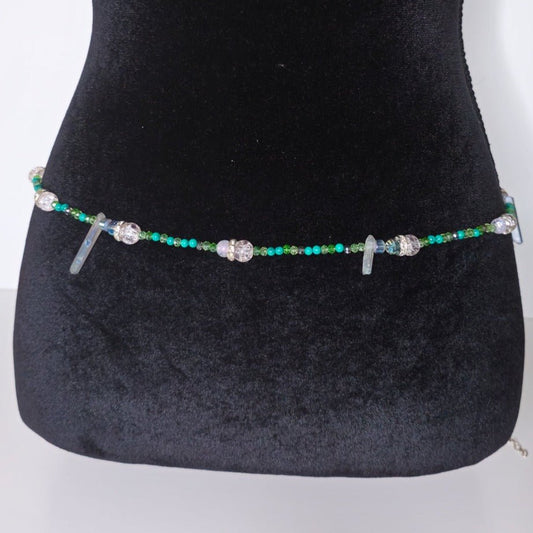 Green Blue Azul Waist Chainbody jewelry