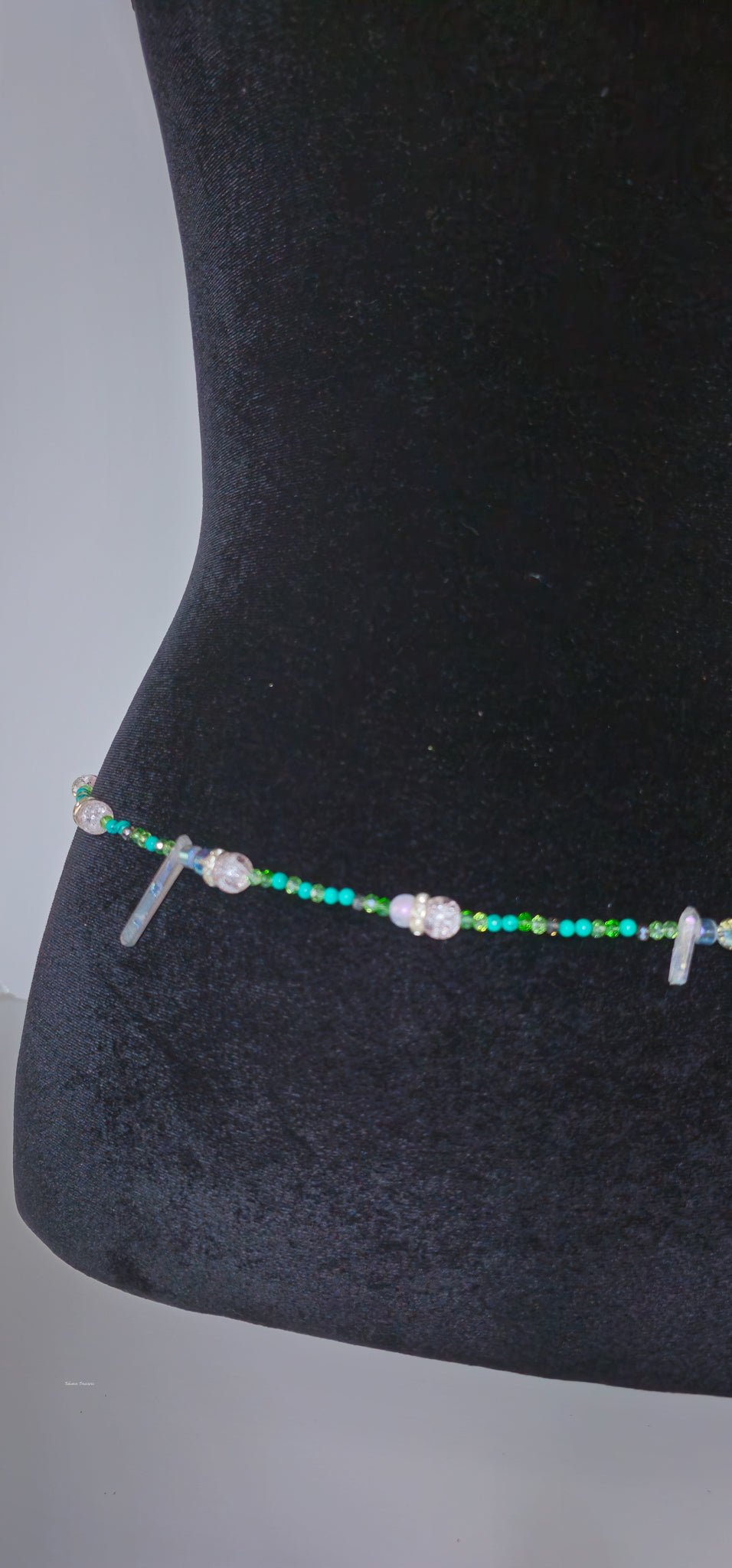 Green Blue Azul Waist Chainbody jewelry