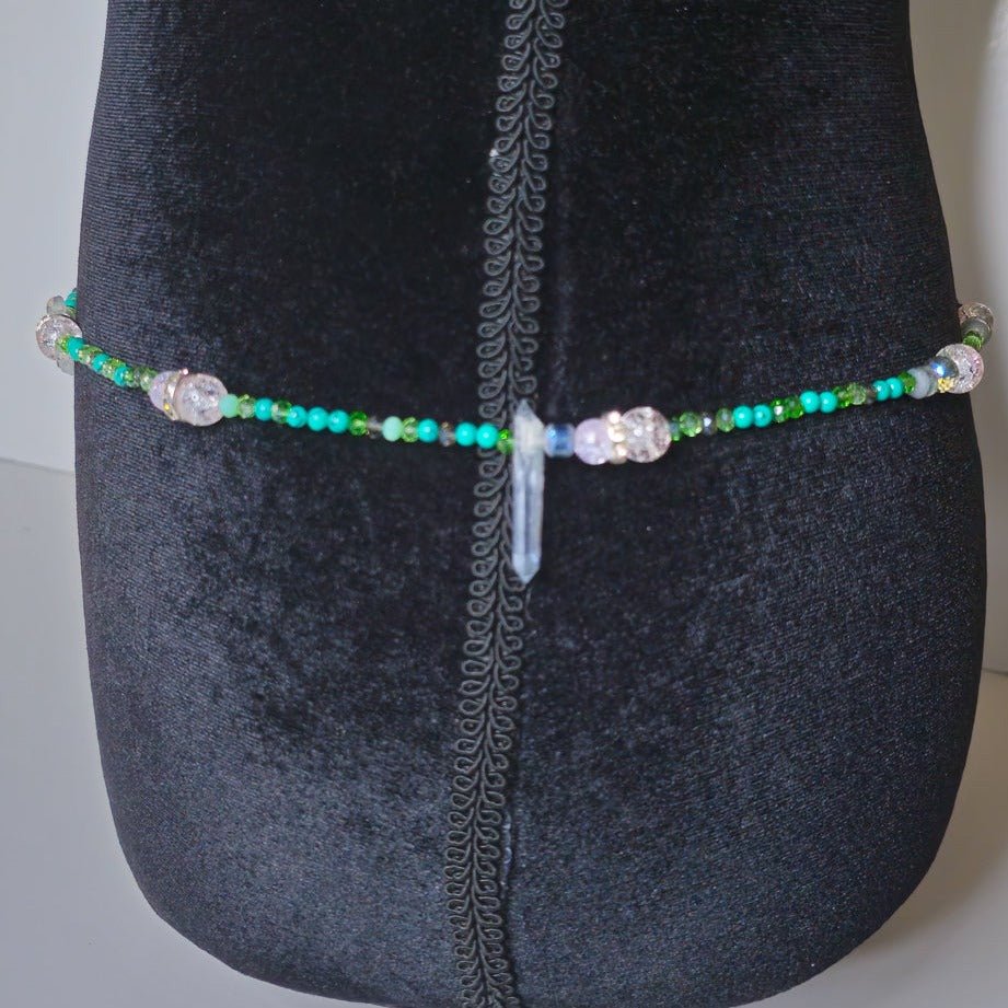 Green Blue Azul Waist Chainbody jewelry