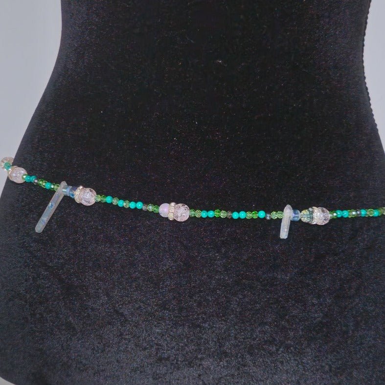 Green Blue Azul Waist Chainbody jewelry