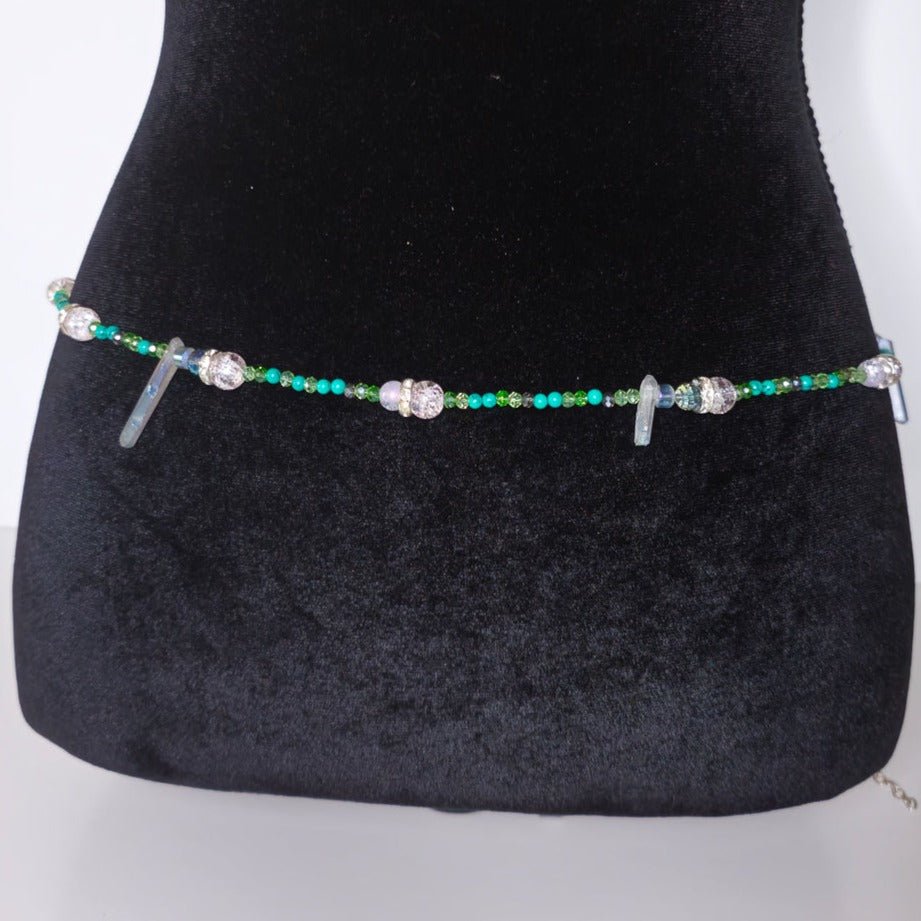 Green Blue Azul Waist Chainbody jewelry