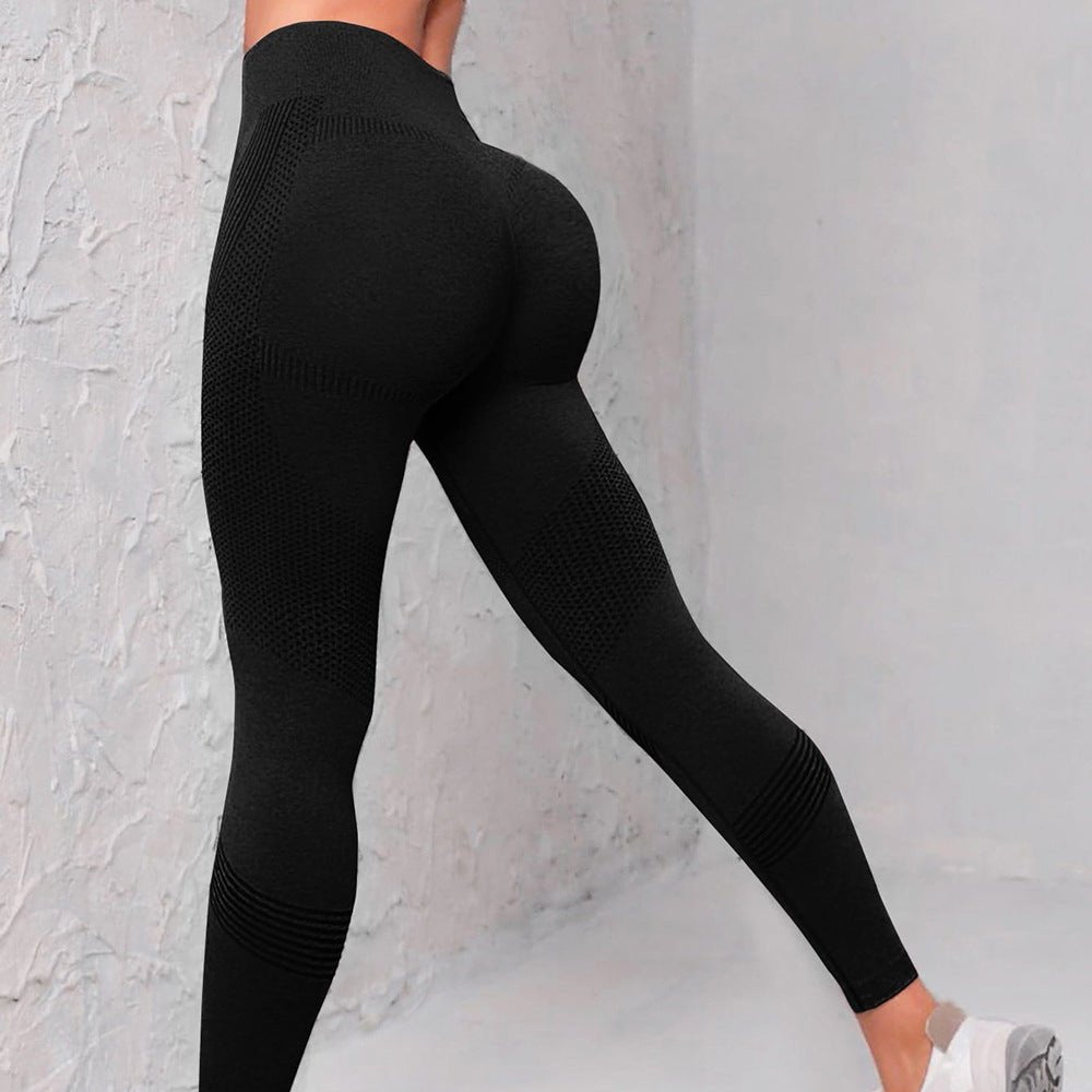 High Waist Seamless Yoga Pants Women's Solid Color Dot Striped Print Butt Lifting Leggings Fitness Running Sport Gym Legging OutfitsSports Clothings