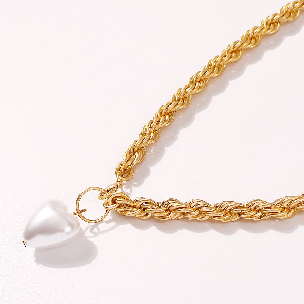 Ins Cool And Windy Net Celebrity JewelryGold Necklace