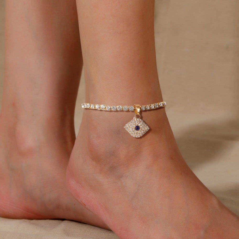 Lady Demon Eye Pendant Feet ChainAnklets