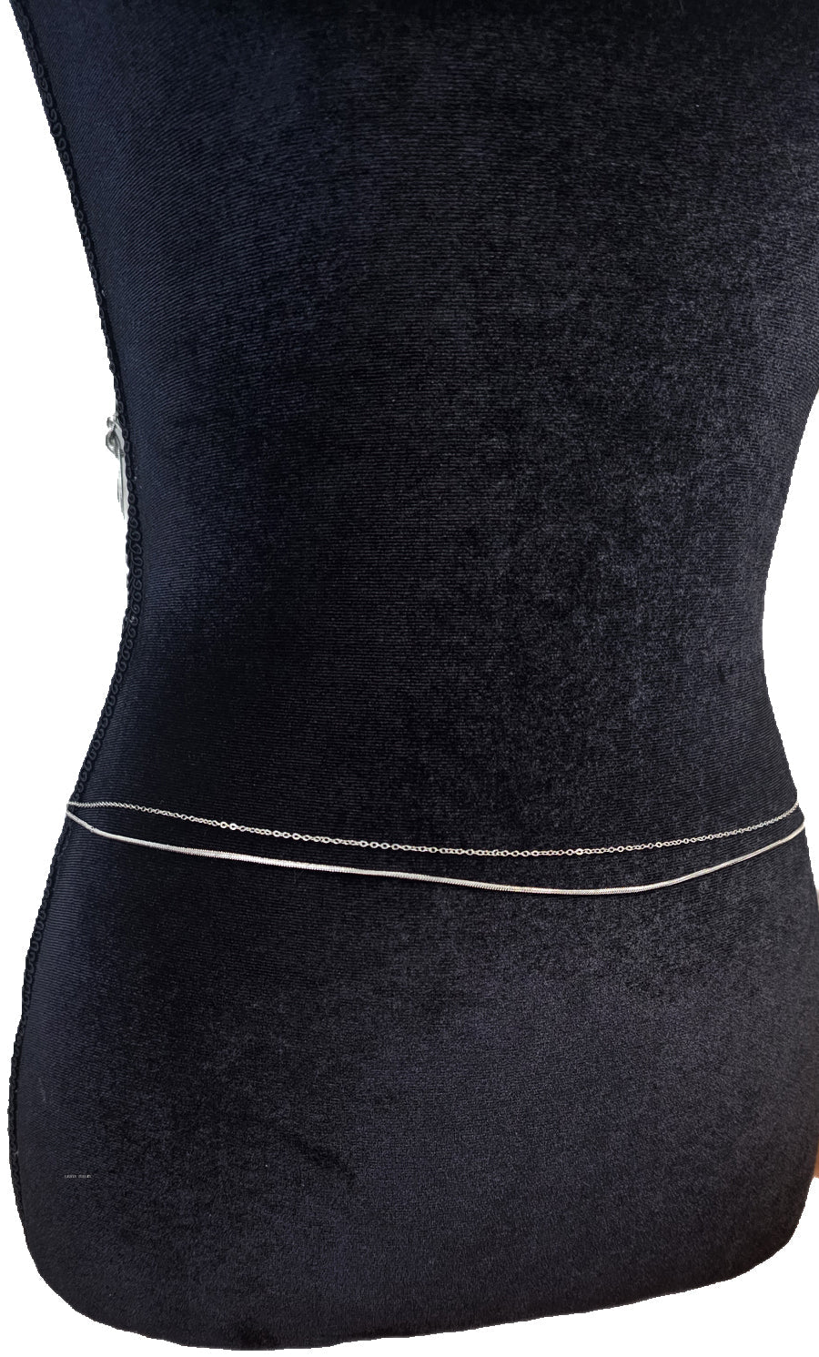 Minimalist Double - layer Body Chain Silver Snake waist chainwaist chain