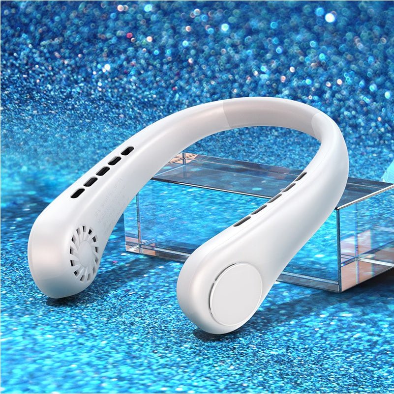 New Mini Neck Fan Portable Bladeless Hanging Neck Rechargeable Air Cooler Mini Summer Sports FansWellness Product