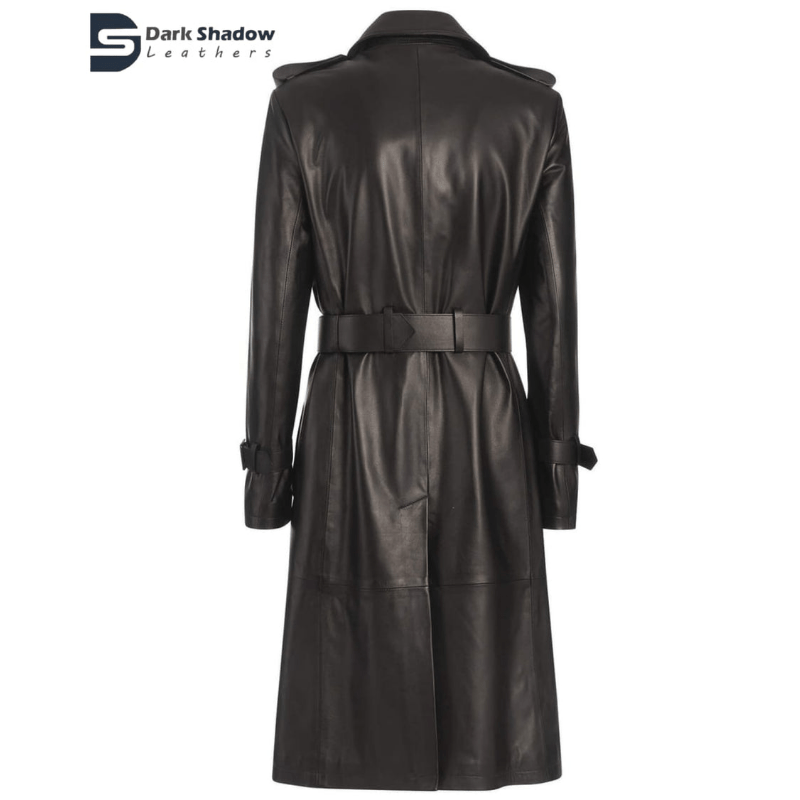 Original Lambskin original leather Italian Style Leather Trench Coat for WomensDresses & Jumpsuits