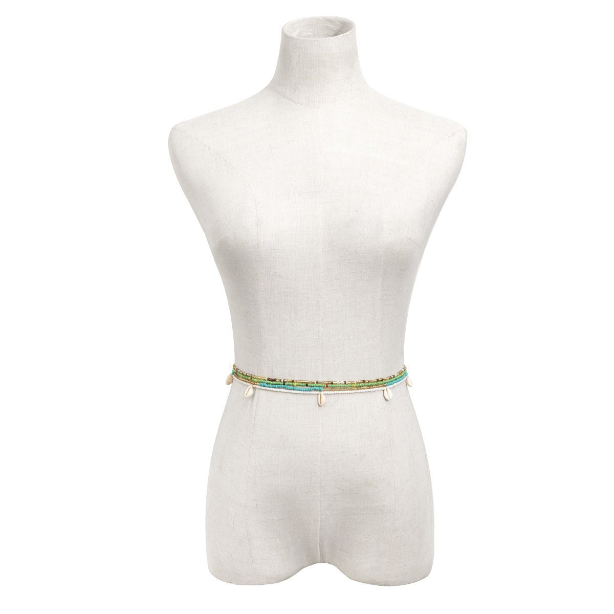 Shell Stretch Rice Beads Multilayer Body ChainWaist Bead