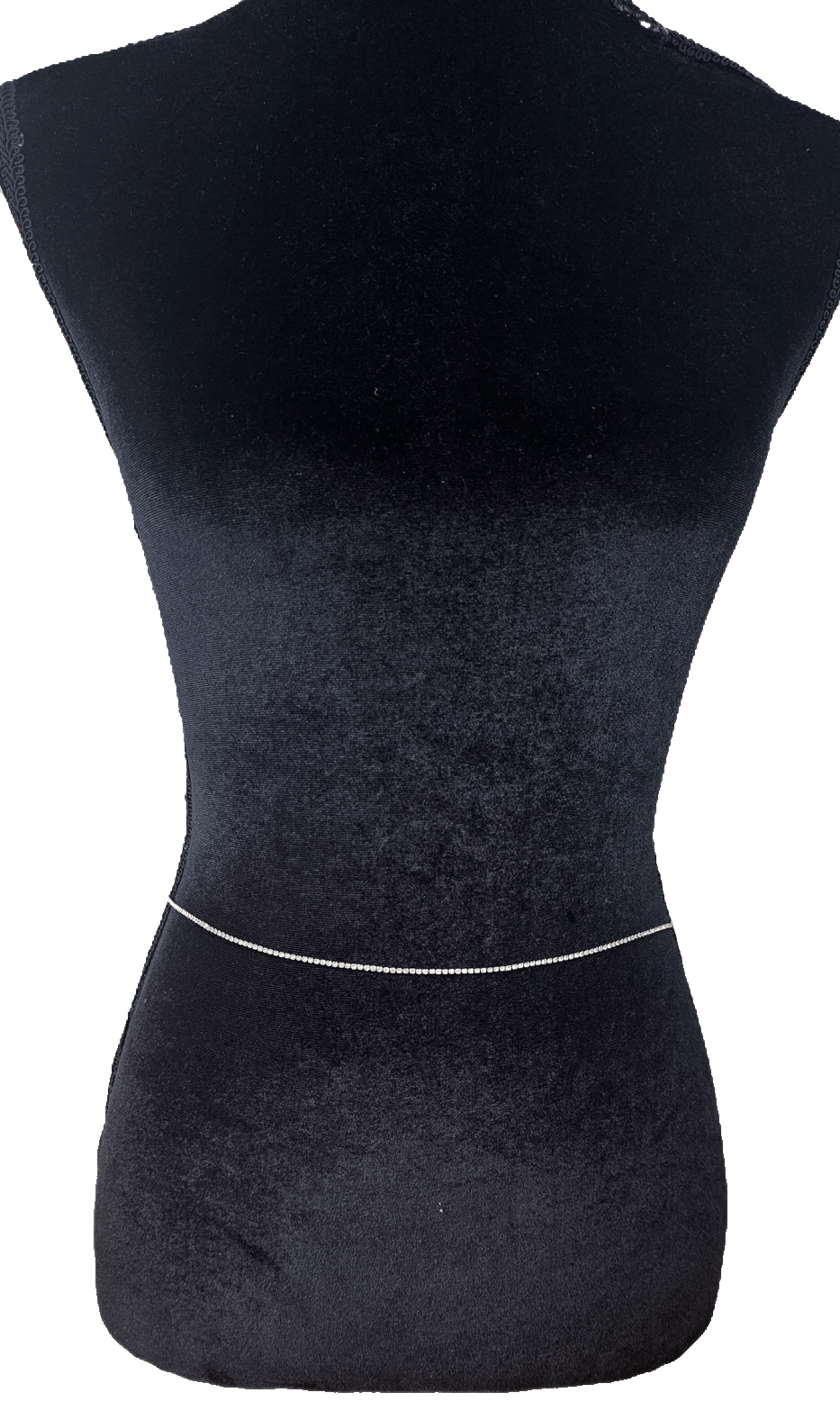 Silver rhinestone waist chainwaist chain