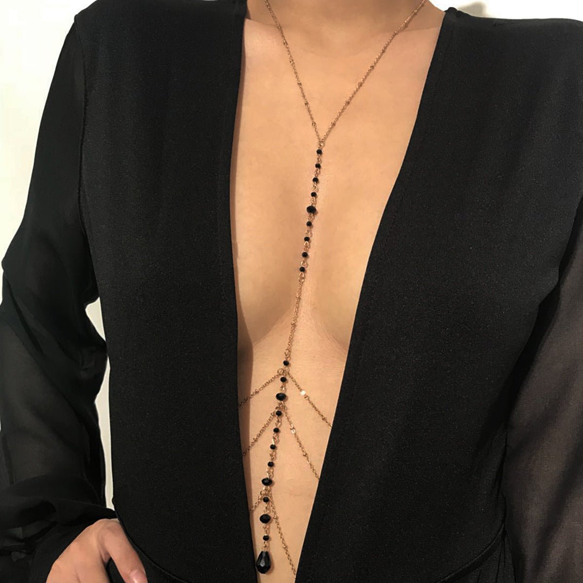 Simple personality tassel body chainBody Chain