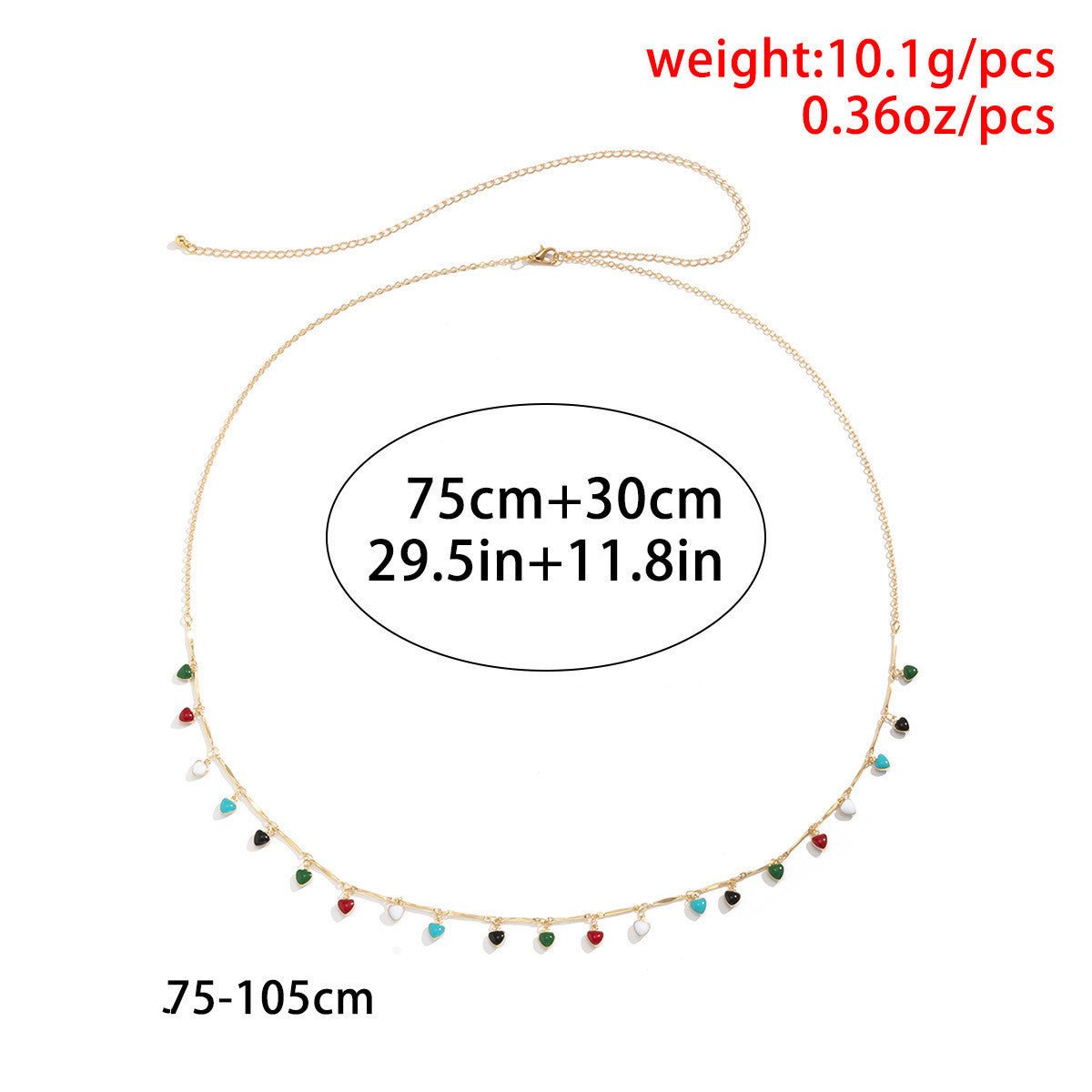 Single Layer Tassel Metal Women's Body ChainWaist chain