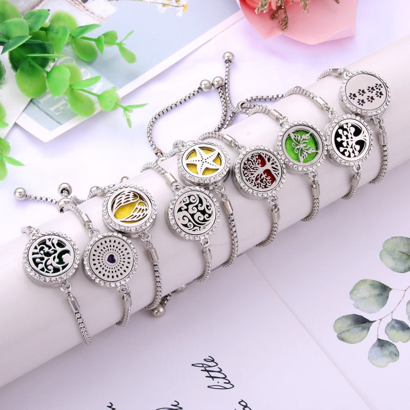 Titanium Steel Aromatherapy Essential Oil BraceletBracelet