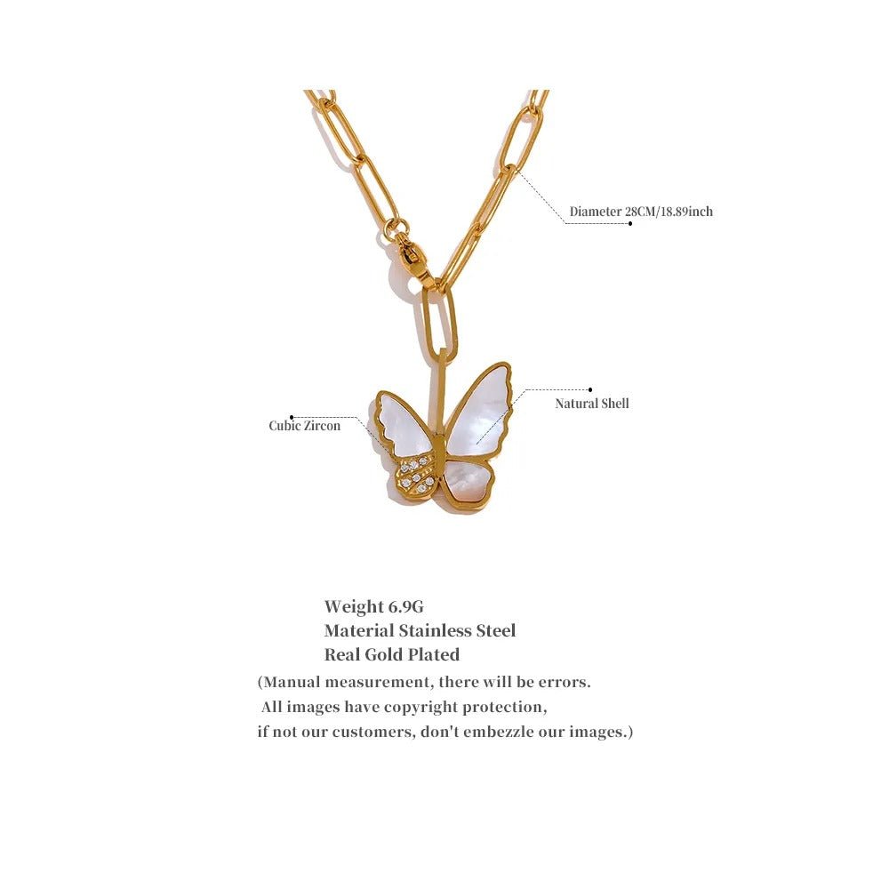 Titanium Steel Plated K - gold Necklace For WomenNecklace