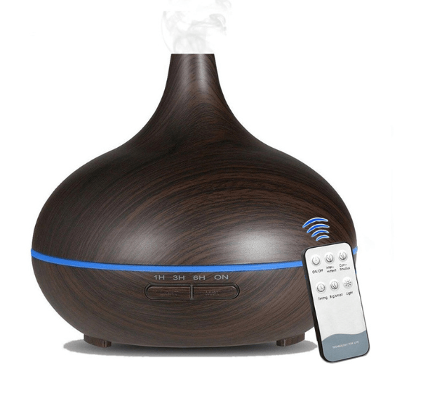 Ultrasonic Aroma Diffuser Humidifier Wood GrainWellness Product