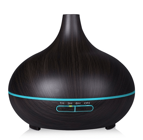 Ultrasonic Aroma Diffuser Humidifier Wood GrainWellness Product