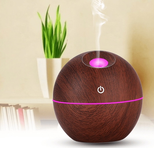 USB Aroma Essential Oil Ultrasonic Cold Steam Diffuser Air Humidifier Purifier 7 Color Change LED Night Light for Home OfficeWaist bead Bundle