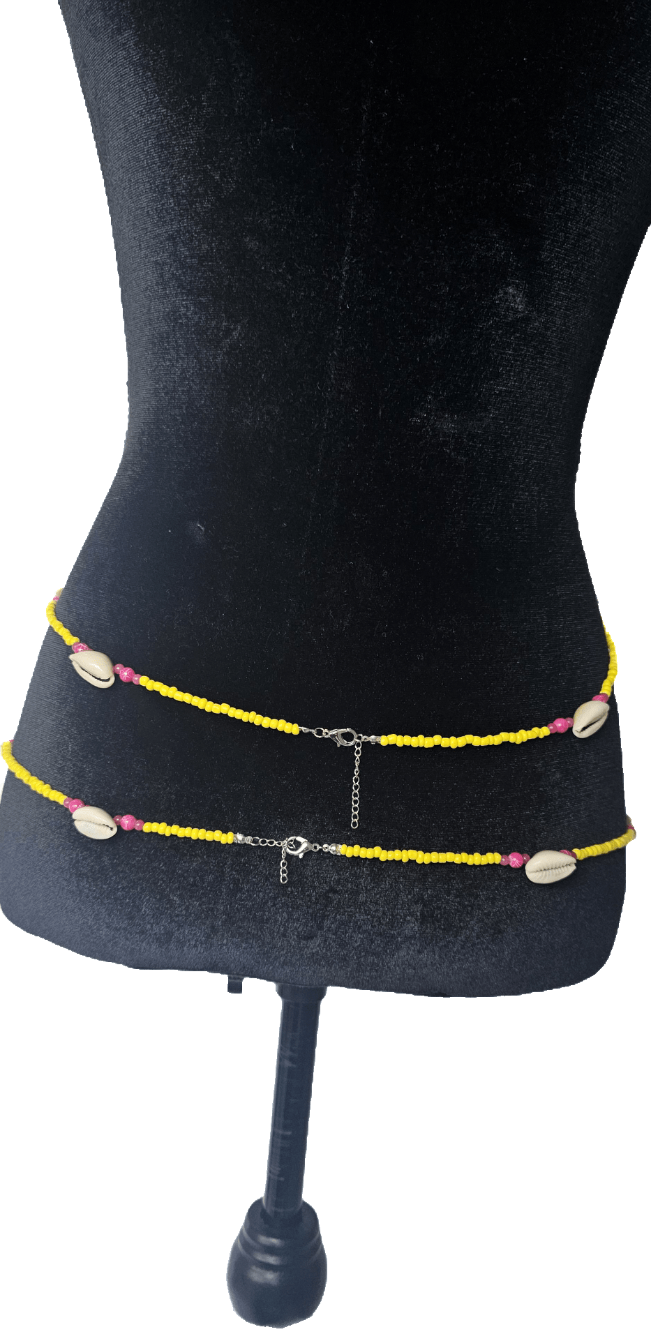 Vibrant Yellow Waist Bead Body ChainWaist bead body chain