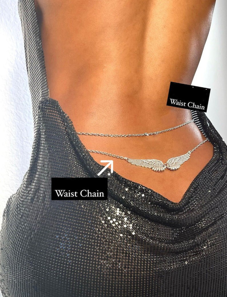 Waist Chain Double Wings Angel Body Chains Beach AccessoriesBody Chain