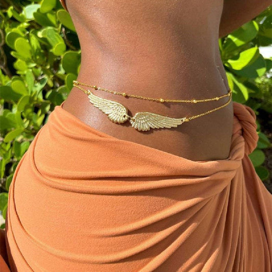 Waist Chain Double Wings Angel Body Chains Beach AccessoriesBody Chain