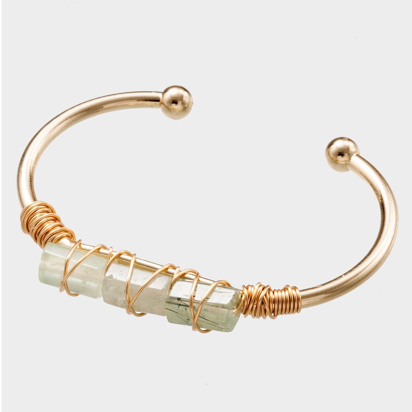 Winding Crystal Gold - plated Crystal BraceletBracelet