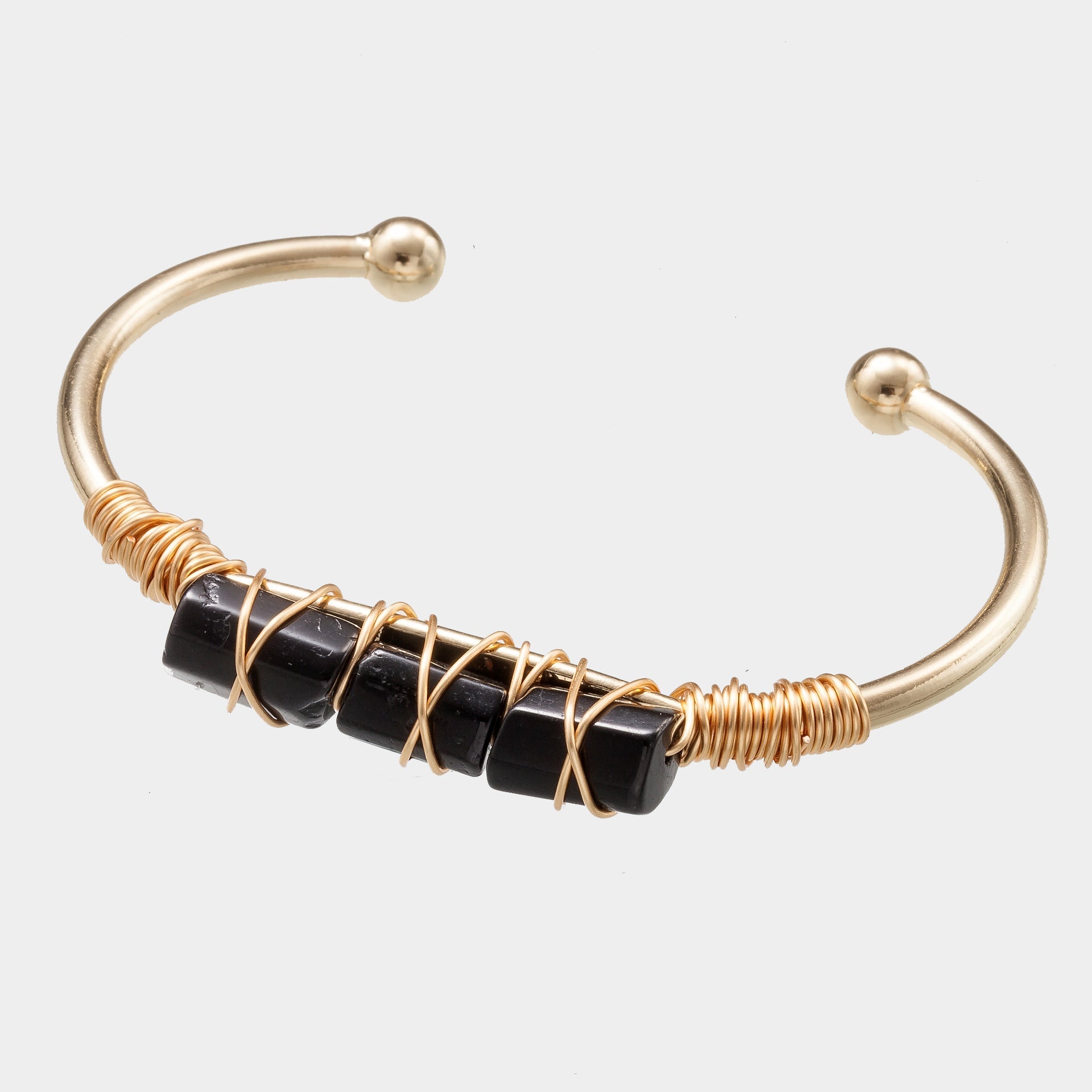 Winding Crystal Gold - plated Crystal BraceletBracelet