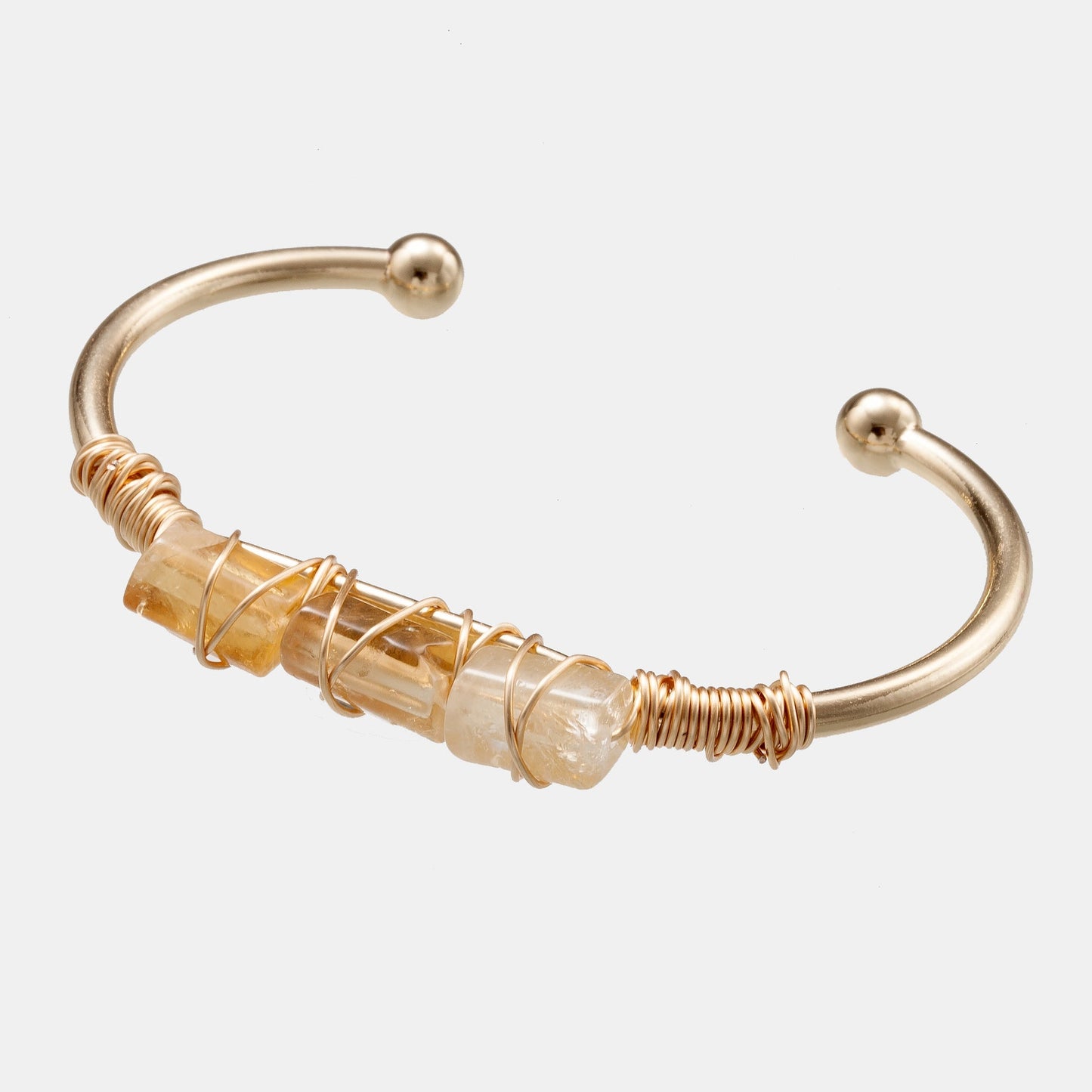 Winding Crystal Gold - plated Crystal BraceletBracelet