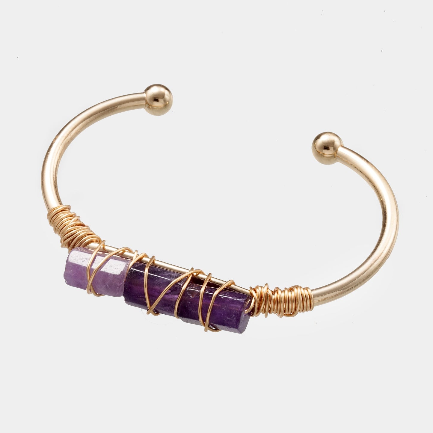 Winding Crystal Gold - plated Crystal BraceletBracelet