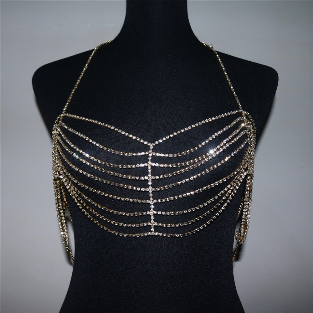 Women's Fashion Rhinestone Bra Body ChainAnklets