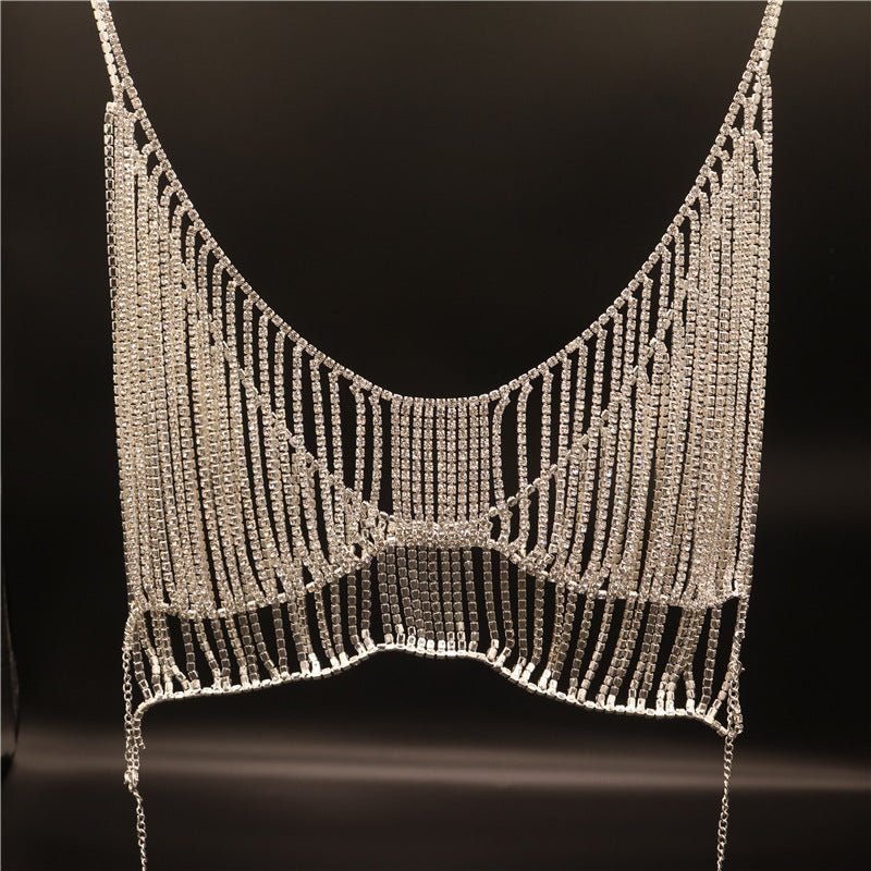 Women's Luxury Bikini Top Rhinestone Body Chain Nightclub PromBody chain